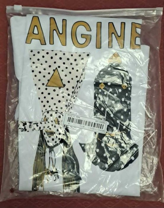 Kolekcjonerski T-shirt biały M dla fanów Angine de Poitrine kanadyjskie duo UNIKAT to będzie szał tego lata, zakład?!!