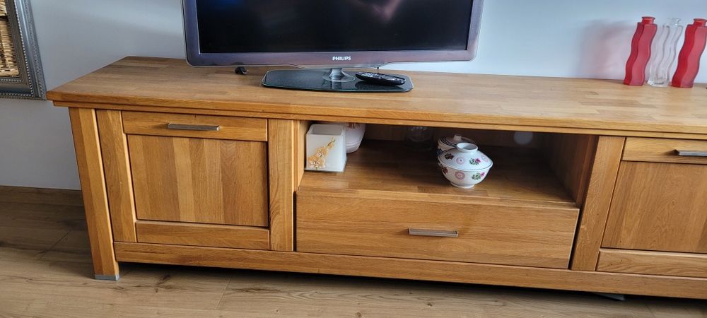 Komoda dębowa pod telewizor