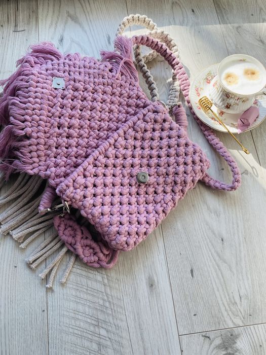 Torebka makrama handmade
