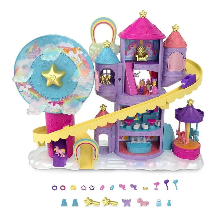 Mattel HBT13 - Polly Pocket - Тематичний парк розваг Rainbow Uni