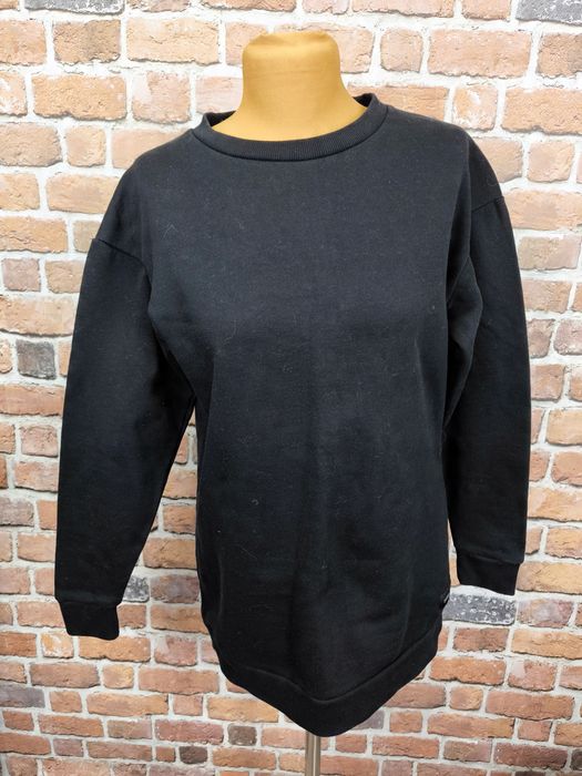 Diverse dłuższa bluza pullover czarna ocieplana s