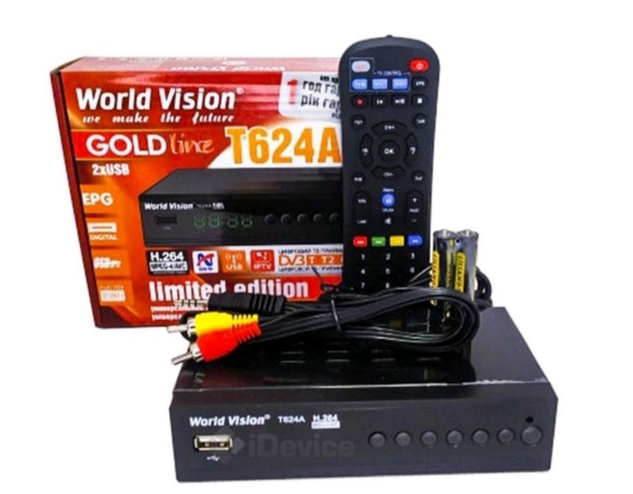 TV-тюнери T2 World Vision T624A
Тип обладнання: TV-тюнери
