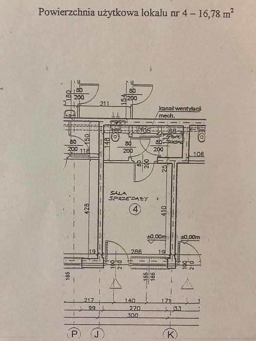 Wynajmę lokal usłogowy w centrum 16,78 m2