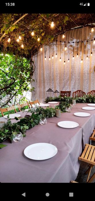 Оренда монтаж гірлянд з лампами розжарювання 199грн ретро лампочки