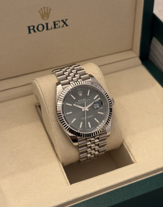 Rolex datejust green dial