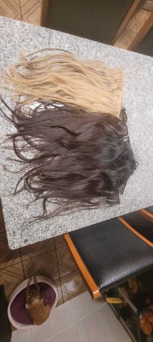 Extensões de cabelo humano
