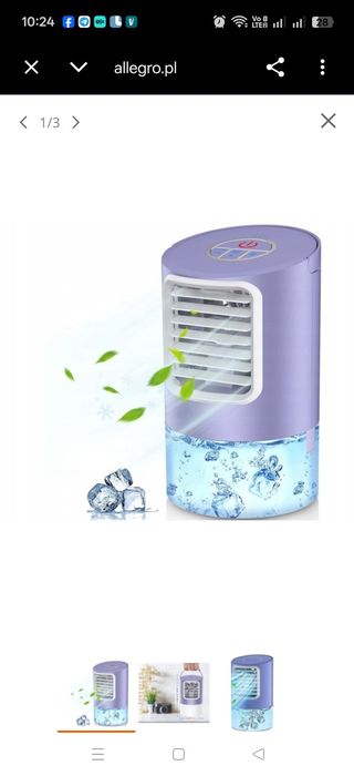 Mini nawilżacz powietrza klimatyzator