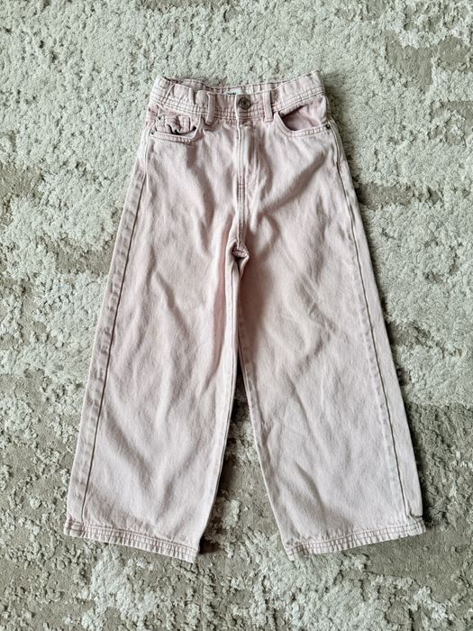 Рожеві дитячі виваряні джинси