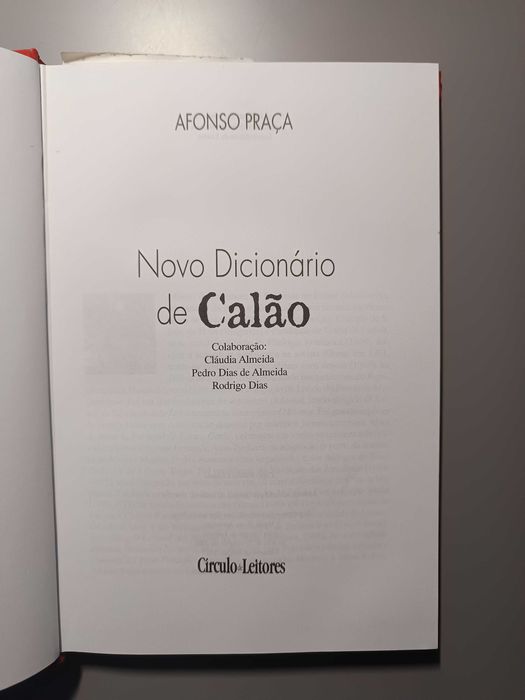 Novo Dicionário de Calão – Afonso Praça