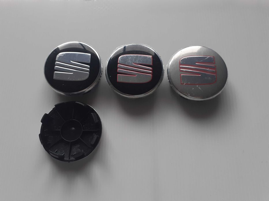 Centros/tampas de jante completos SEAT com 56, 60, 63, 65 e 68 mm
