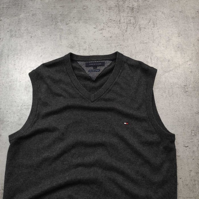 MĘSKA Elegancka PREMIUM Kamizelka Sweterek PIMA Kaszmir Tommy Hilfiger