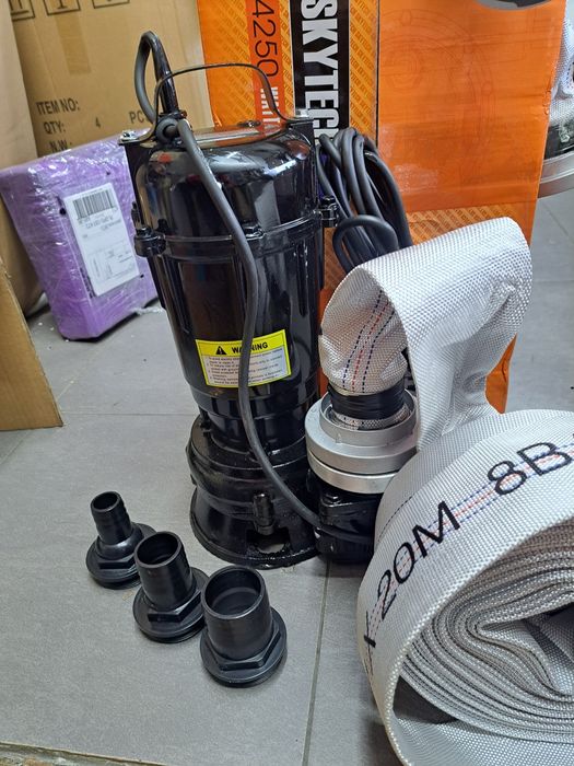 Pompa do Szamba brudnej wody studni 4250w Niemiecka żeliwna termik