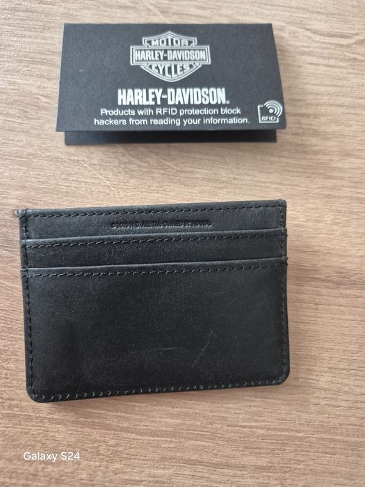 Harley Davidson oryginalny skorzany portfel na katy