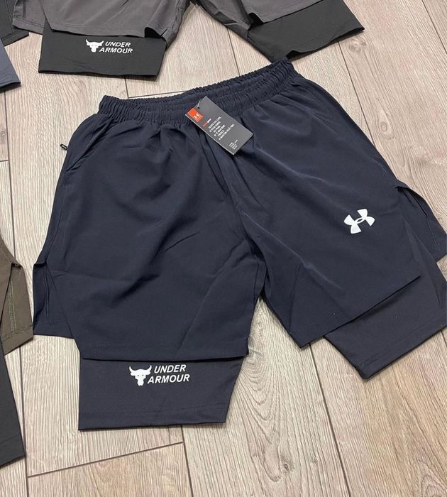 Чоловічі спортивні шорти 2в1 Nike Pro,компресійні шорти,термо Under