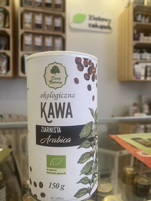 Ekologiczna Kawa Ziarnista ARABICA BIO 150g - Dary Natury