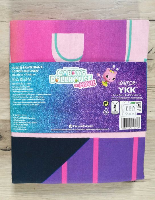 Nowy komplet bawełnianej dziecięcej pościeli GABI Dollhouse