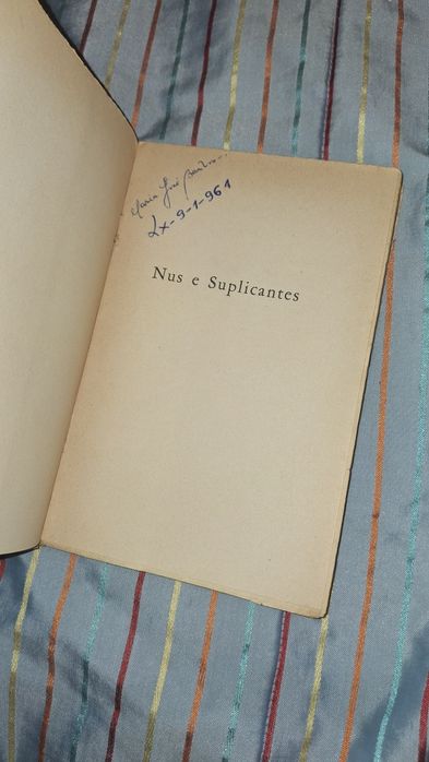 Nus e Suplicantes de Urbano Tavares Rodrigues raro 1º edição