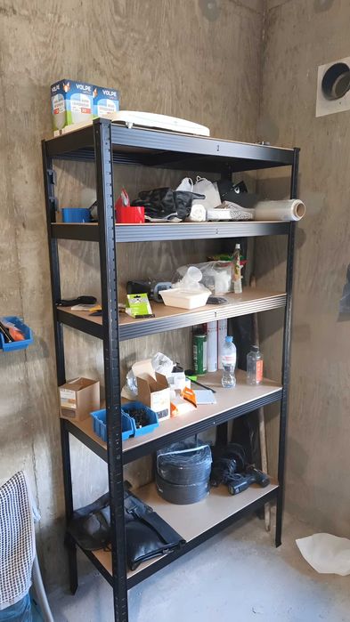 Стелаж металевий 180×90×40, 90×60×30 | чорний, оцинкований