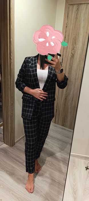 Garnitur zestaw damski Reserved 38 M 40 L spodnie marynarka żakiet cyg