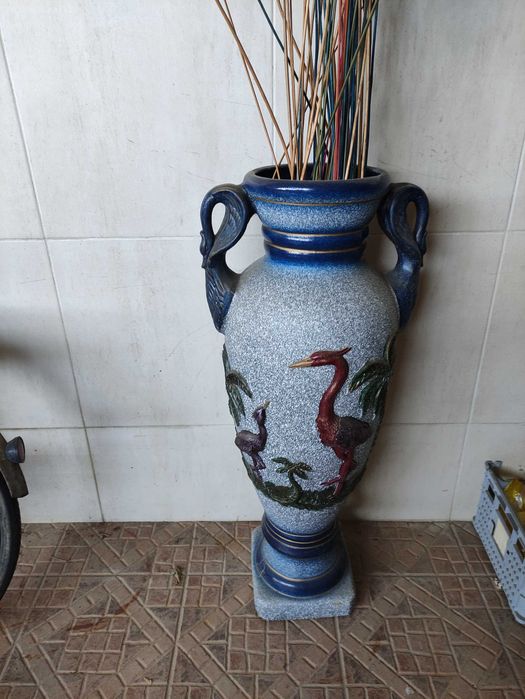 Conjunto de vasos grandes decorativos como novos