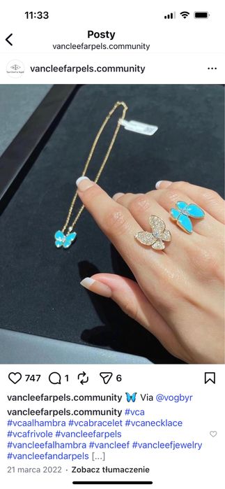 Naszyjnik Van cleff premium