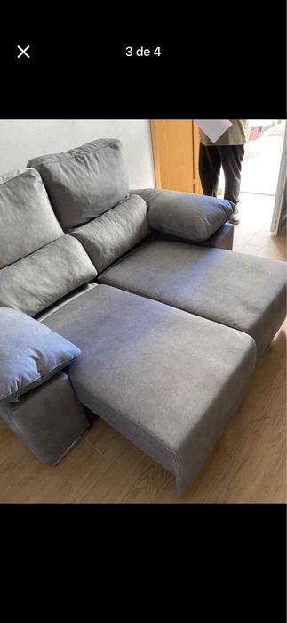 Sofá 2 lugares cinzento