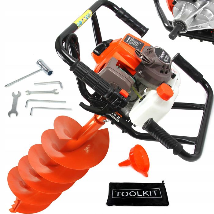 Wiertnica Glebowa Świder Spalinowy 200 mm 300 mm Wynajem WYPOŻYCZALNIA