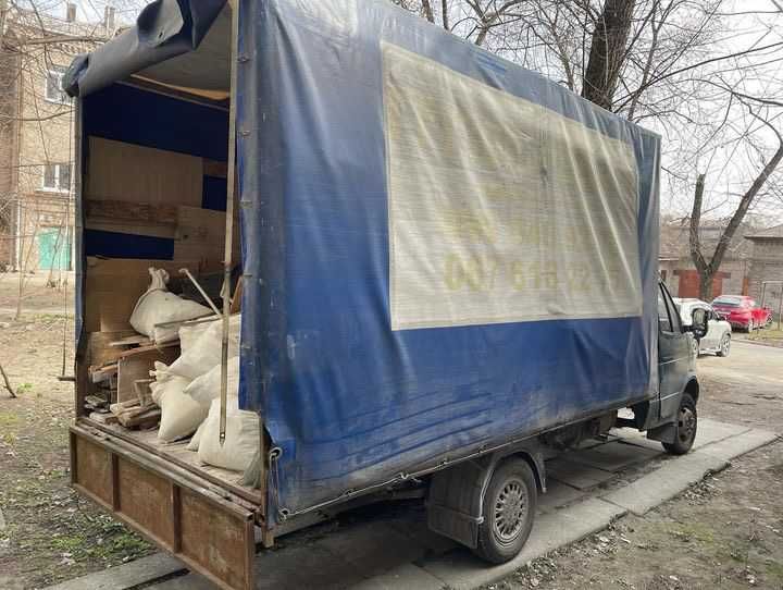 Вывоз строительного мусора, старой мебели,хлама,газель 3т,холодильник