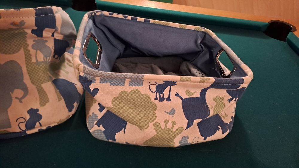 Pojemniki materiałowe na zabawki 2szt.