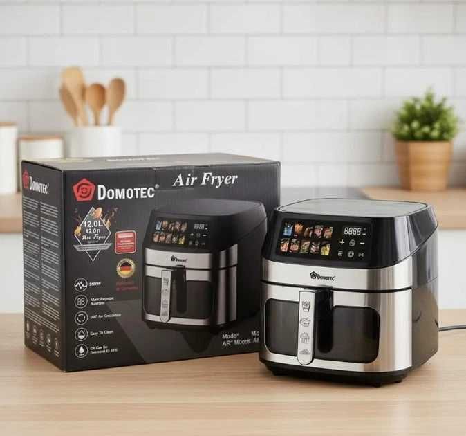 Супер цена! Аерогриль 12 ЛИТРОВ! аэрогриль Domotec MS-3222 2800 Вт Два ТЭНа! Аэро фритюрница мультипіч
