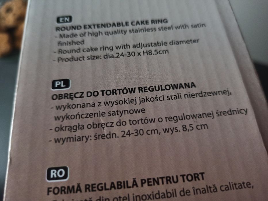 Sprzedam obręcz do krojenia tortów