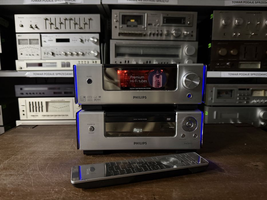 ‼️Lampowa wieża stereo Philips MCD908/12, z pilotem, Audio Room