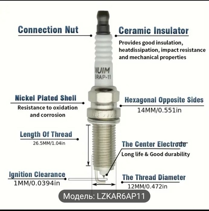 Свічки запалювання LZKAR6AP-11