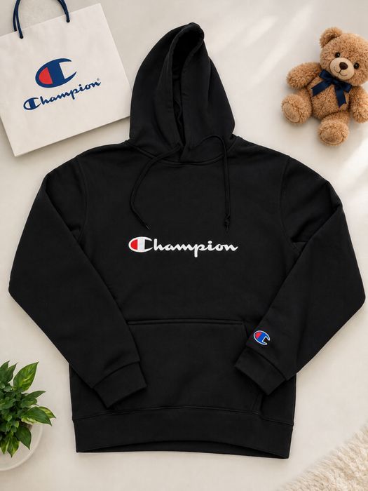 Худі Champion Powerblend Fleece Hoodie (Чорне)