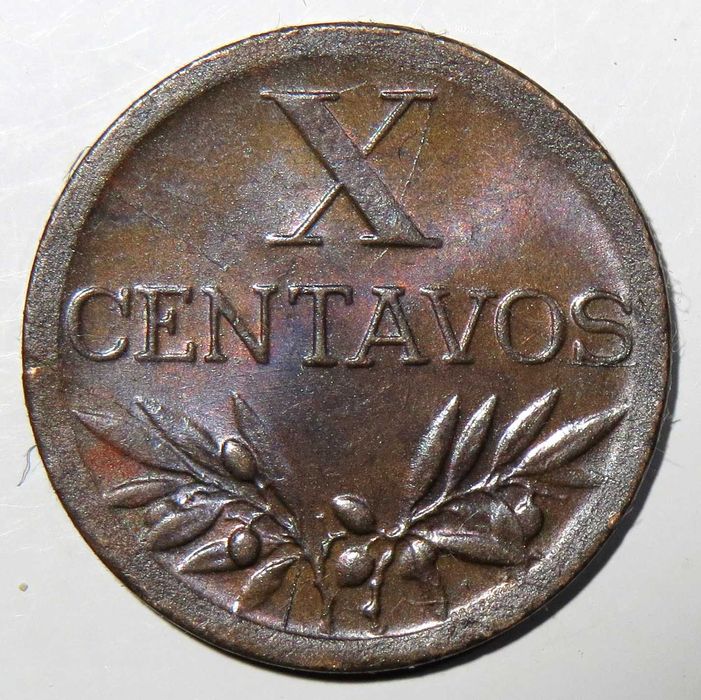 Republica Portuguesa - X Centavos 1947 / Bela . Excelente.