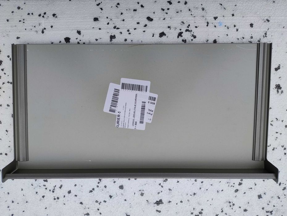 Parapet stalowy zewnętrzny szary - 50x25 RAL 9007 Modern Solution