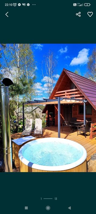 Domek na kaszubach z jacuzzi,Mały ale uroczy, lasek,wakacje,klima