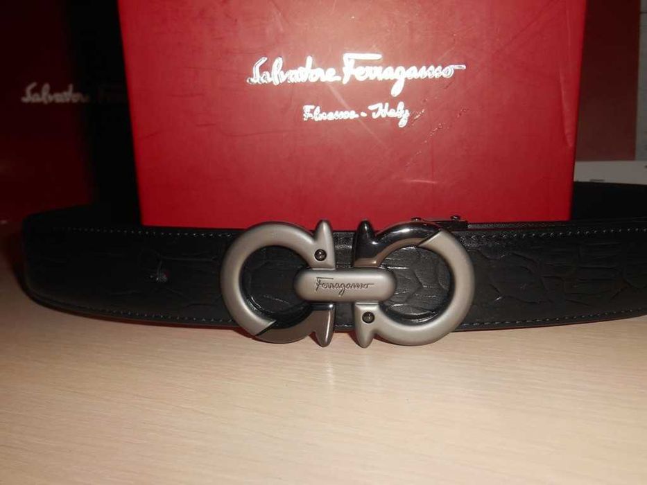 Salvatore Ferragamo pasek firmowy, skóra naturalna, Włochy 169