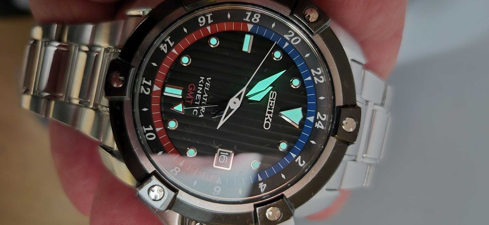 Zegarek Seiko Velatura kinetic GMT