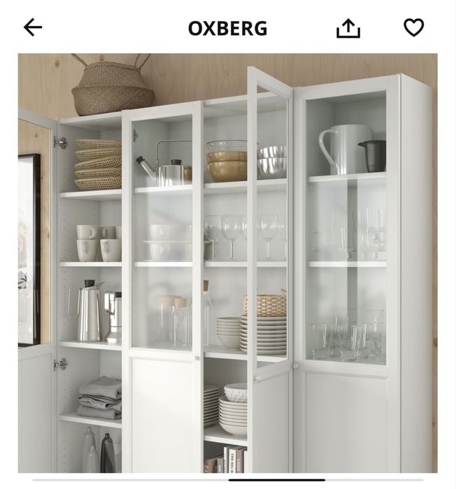 Portas oxberg de estante billy IKEA