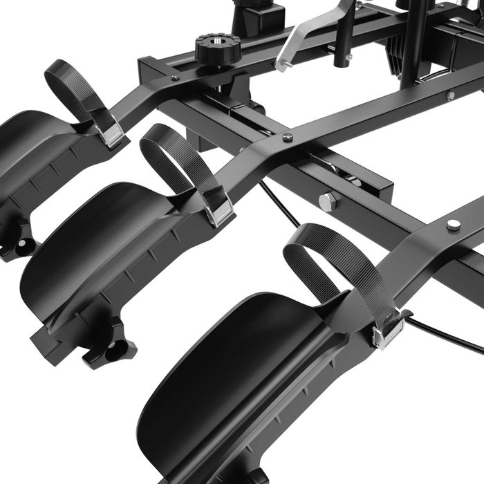 Bagażnik rowerowy platforma na hak Amos Tytan 4 Black uchylany na 4 rowery 75KG 13PIN