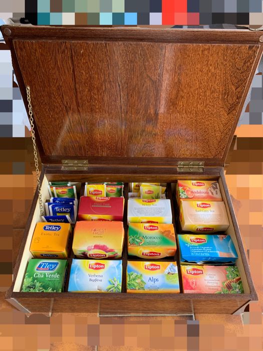 Caixa de chá feita a mao TEA BOX HAND MADE