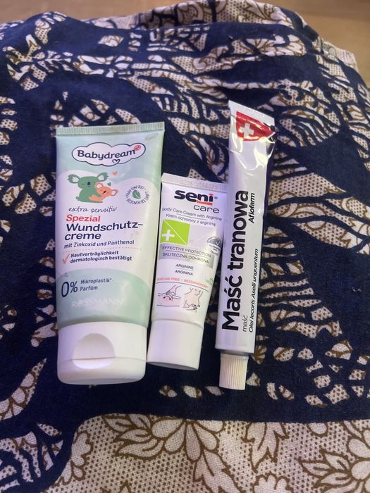 Kremy na odparzenia babydream seni care maść tranowa