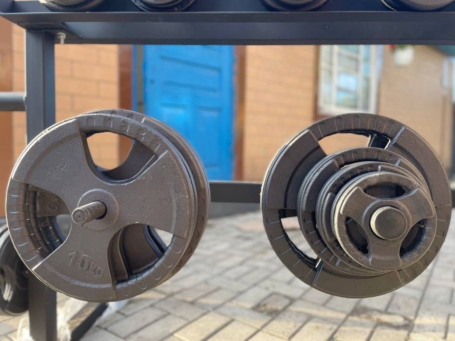 !!Диски,Блины,Сталь млинці на штангу/гриф 1.25-25кг,  Д30/Д50 Виробник