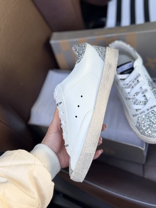 Кеди голден гус golden goose | срібні снікерси