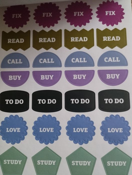 naklejki do organizera