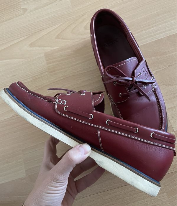 Лоферы мокасины топсайдеры кожаные 40 Bally Timberland оригинал Ecco