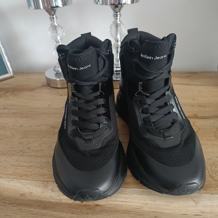 Botki Calvin Klein sneakersy 40 platforma