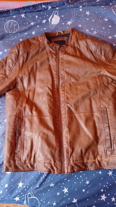 Kurtka letnia ekoskóra Springfield, jasny brąz r. L