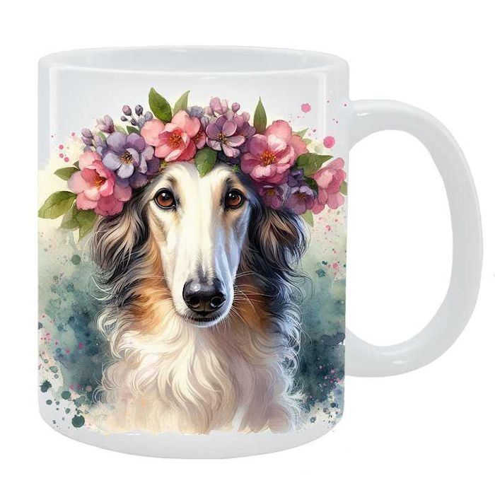 Kubek pies Chart rosyjski Borzoj - jakość, personalizacja, wysyłka 24h